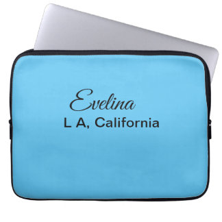 Funda Para Portátil Simple y mínimo añadir el nombre de texto lugar de