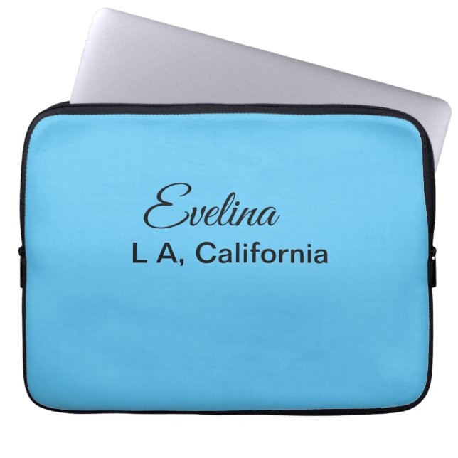 Funda Para Portátil Simple y mínimo añadir el nombre de texto lugar de (Frente)