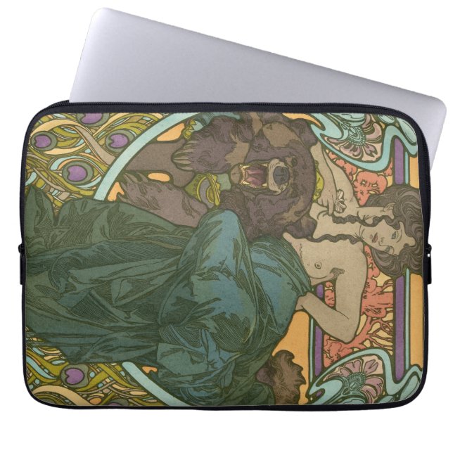 Funda Para Portátil Sin título de Alphonse Mucha (1902) (Frente)
