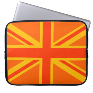 Funda Para Portátil Sindicato de Naranjas vibrante Jack Bandera Britán