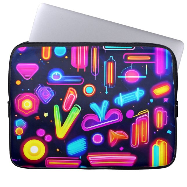 Funda Para Portátil Sinfonía Neon Dreamscape (Frente)