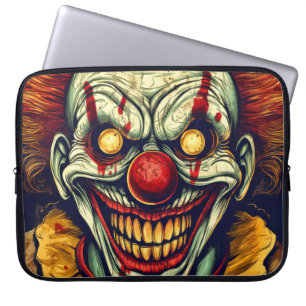 Funda Para Portátil Siniestro Ilustracion de payasos de carnaval