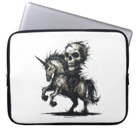 Funda Para Portátil Sinister Skull Unicorn Ride