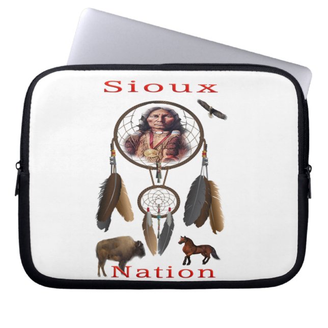 Funda Para Portátil Sioux Nation mercnandise (Frente)
