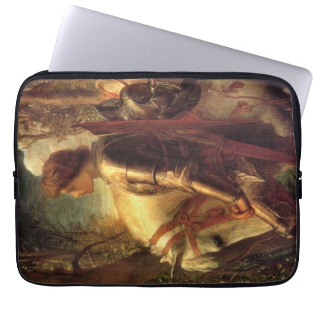 Funda Para Portátil Sir Galahad (de George Frederick Watts) (Frente)