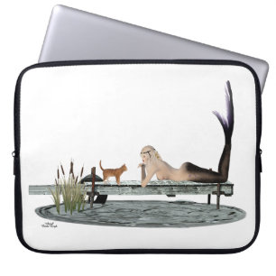 Funda Para Portátil Sirena En Bote Dock Portátil Sleeve