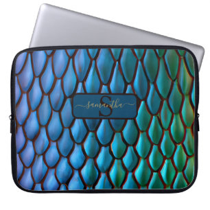 Funda Para Portátil Sirena iridiscente cuela a Dragon Scales Fantasmas