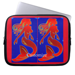 Funda Para Portátil Sirenas de anclaje rojas