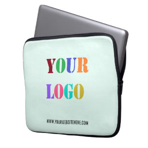 Funda Para Portátil Sitio web del logotipo de la empresa personalizado