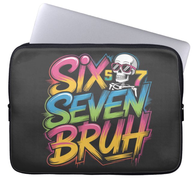 Funda Para Portátil six seven bruh (Frente)