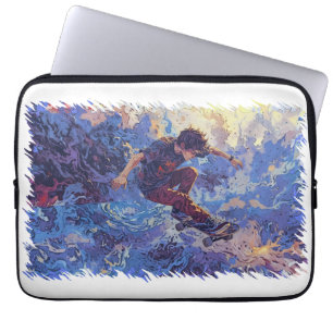 Funda Para Portátil Skateboard Surfing - Skateboarder