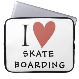Funda Para Portátil Skateboarding Red Heart