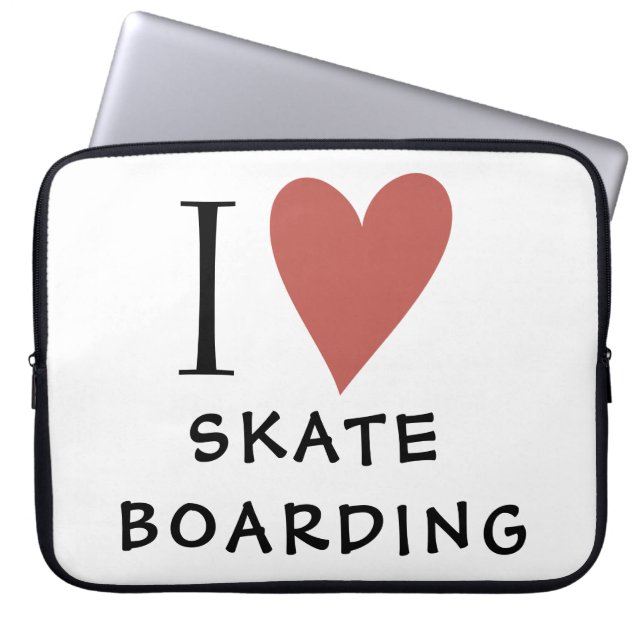 Funda Para Portátil Skateboarding Red Heart (Frente)