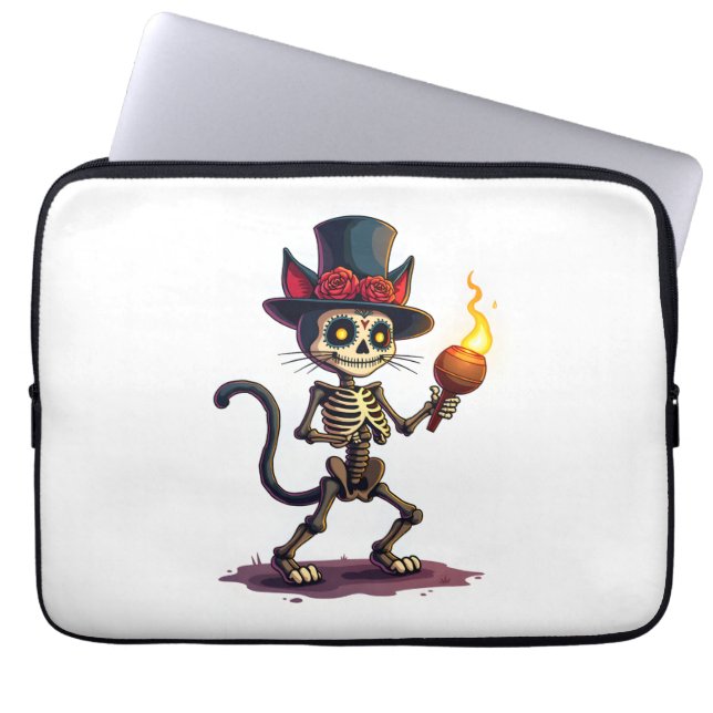 Funda Para Portátil Skeleton Cat Jamboree (Frente)