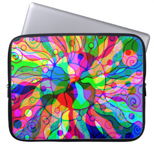 Funda Para Portátil Sketching Fantasy Art - Abstract Neon Shift 1