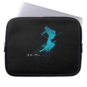 Funda Para Portátil Skier, Ski, Japanese