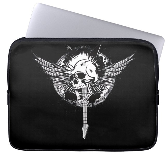 FUNDA PARA PORTÁTIL SKULL ROCK (Frente)