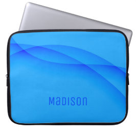 Funda Para Portátil Sky Blue Abstract Background and Customization