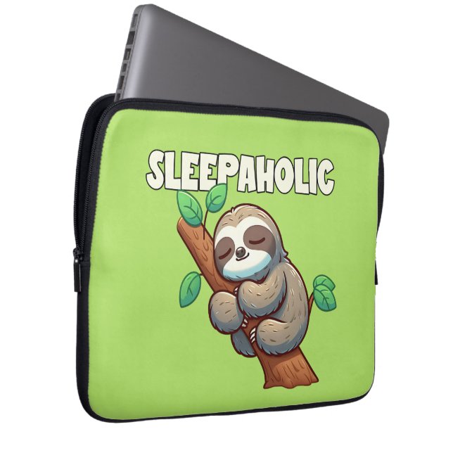 Funda Para Portátil Sleepaholic - Amantes del sueño - Locura durmiente (Anverso derecho)