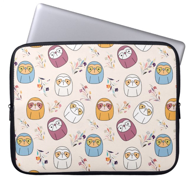 Funda Para Portátil Sleepy Sloth (Frente)