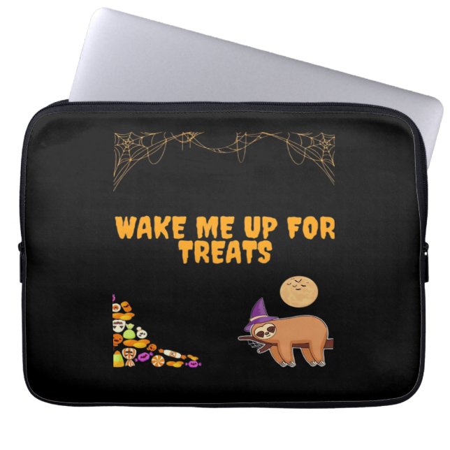 Funda Para Portátil Sleepy sloth ready for Halloween treats! Classic T (Frente)
