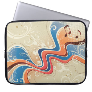 Funda Para Portátil Sleeve de fondo de música abstracta para portáti