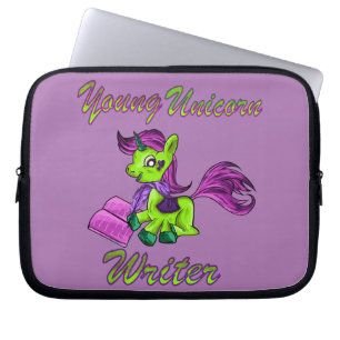 Funda Para Portátil Sleeve libro para escritores de Unicornio jóvenes