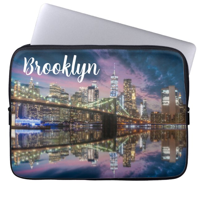 Funda Para Portátil Sleeve portátil de Brooklyn New York (Frente)