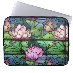 Funda Para Portátil Sleeve portátil Stainass Glass Lotus