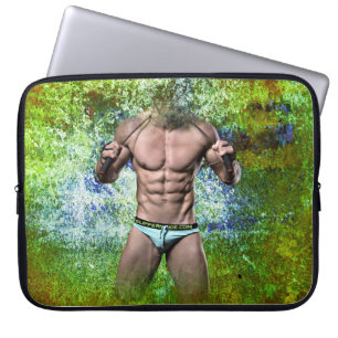 Funda Para Portátil SlipperyJoe's hombre adulto muy musculoso sin cami
