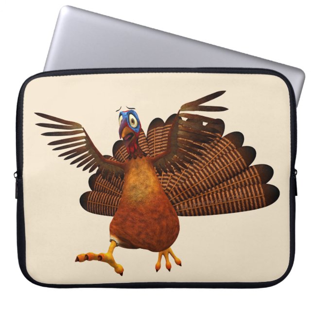 Funda Para Portátil SlipperyJoe's Thanksgiving gobble responsibly live (Frente)