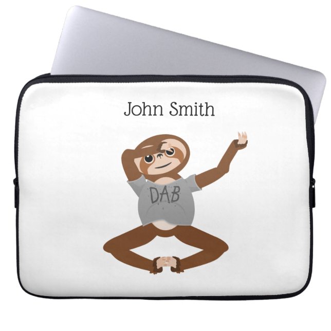 Funda Para Portátil Sloth Dabbing (Frente)