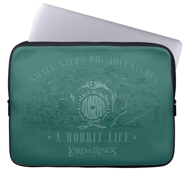 Funda Para Portátil Small Steps, Big Adventures - A Hobbit Life (Frente)