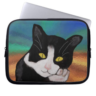 Funda Para Portátil Smoking la manga del ordenador portátil del gato