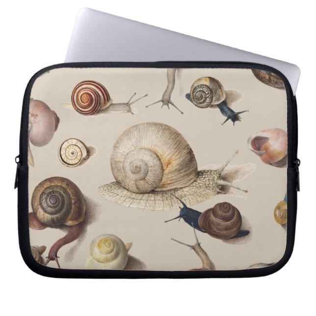 Funda Para Portátil Snail Garden Mascota Gastropod Slug Caracoles botá (Frente)