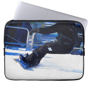 Funda Para Portátil Snowboard Skidding Winter Sports Gift