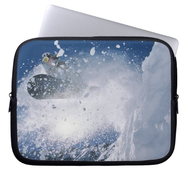 Funda Para Portátil Snowboarding en el centro turístico Wasatch (Frente)