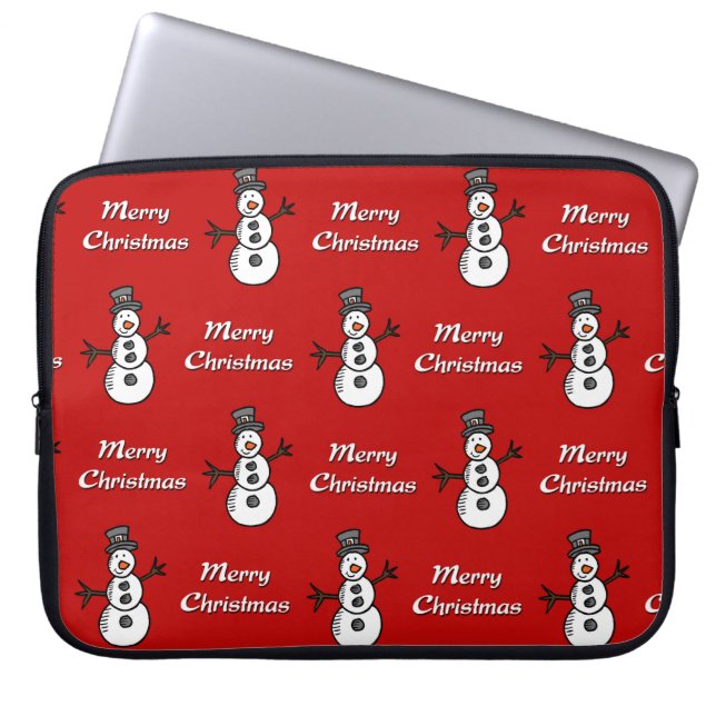 Funda Para Portátil Snowman (Frente)