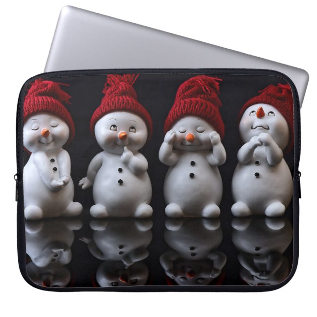 Funda Para Portátil Snowman Design Laptop Sleeve (Frente)