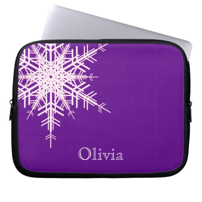 Funda Para Portátil Snowowley Purple Laptop Sleeve (Frente)