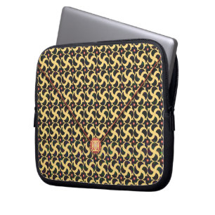 Funda Para Portátil Sobre de jaula dorada
