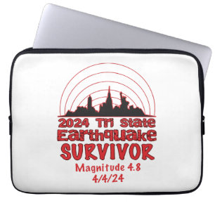 Funda Para Portátil Sobreviví el terremoto de NYC Tri State 2024