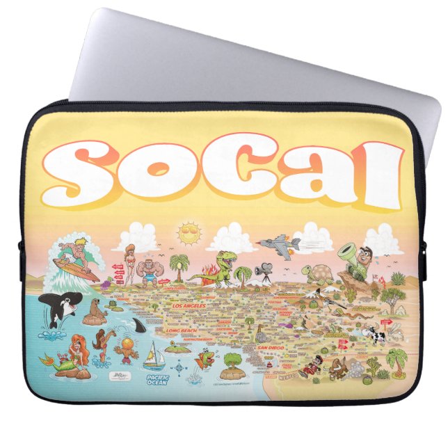 Funda Para Portátil SoCal Sunset (Frente)