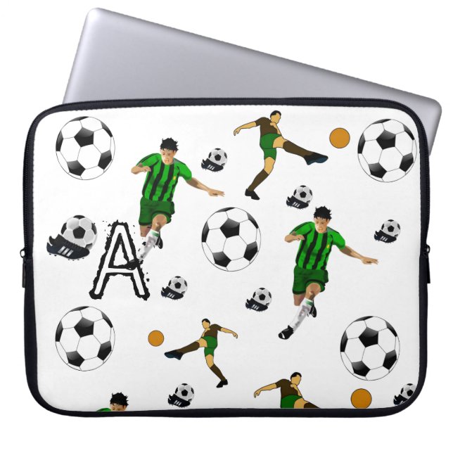 Funda Para Portátil Soccer de manga para portátiles (Frente)