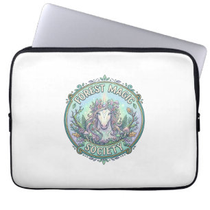 Funda Para Portátil Sociedad de Magia del Bosque de Unicornios Diseño