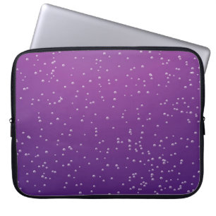 Funda Para Portátil Soda de uva con pequeñas burbujas fondo arte