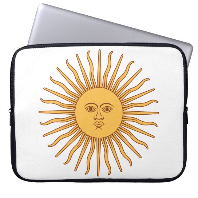 Funda Para Portátil Sol argentino (Frente)