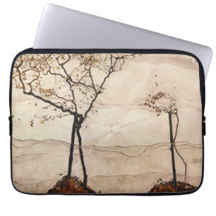 Funda Para Portátil Sol de Otoño y Árboles por Egon Schiele, Arte Vint