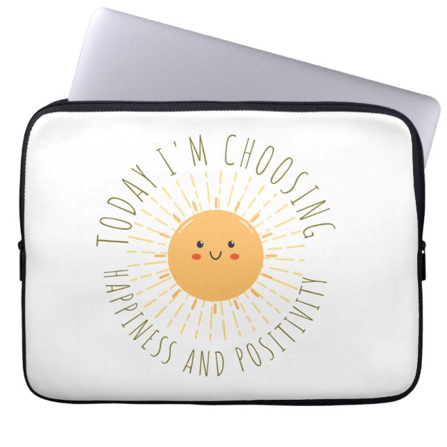 Funda Para Portátil Sol sonriente lindo  (Frente)