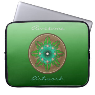 Funda Para Portátil Sol verde